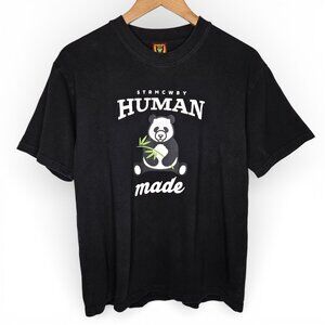 Human Made Panda Tee Black White Crew Neck M